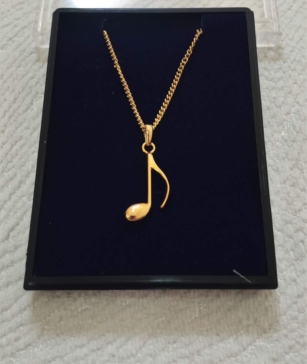 Altın Kaplama 8lik Nota Kolye - G&G