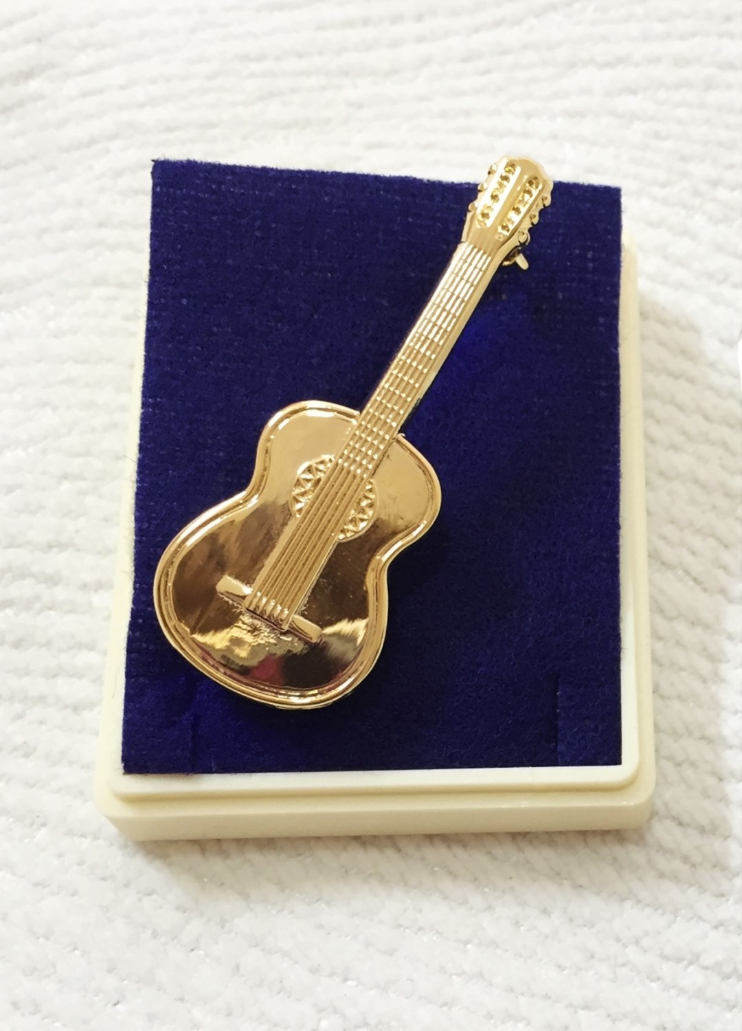 Altın Kaplama Klasik Gitar Broş - 1