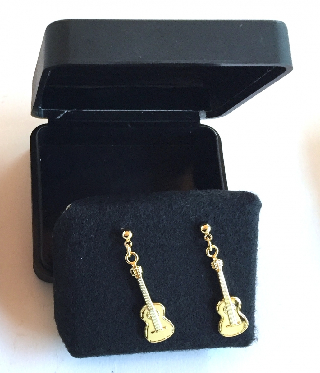 Altın Kaplama Klasik Gitar Küpe - G&G