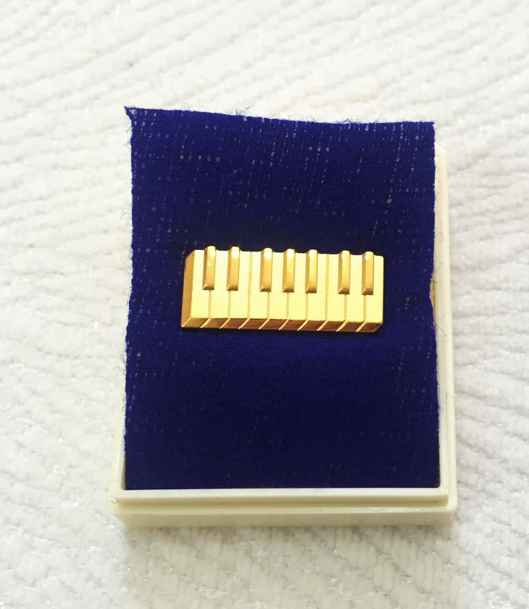 Altın Kaplama Klavyeli Pin - G&G