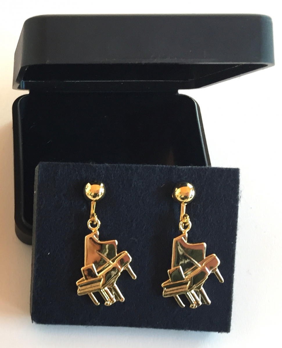 Altın Kaplama Piyano Küpe - G&G