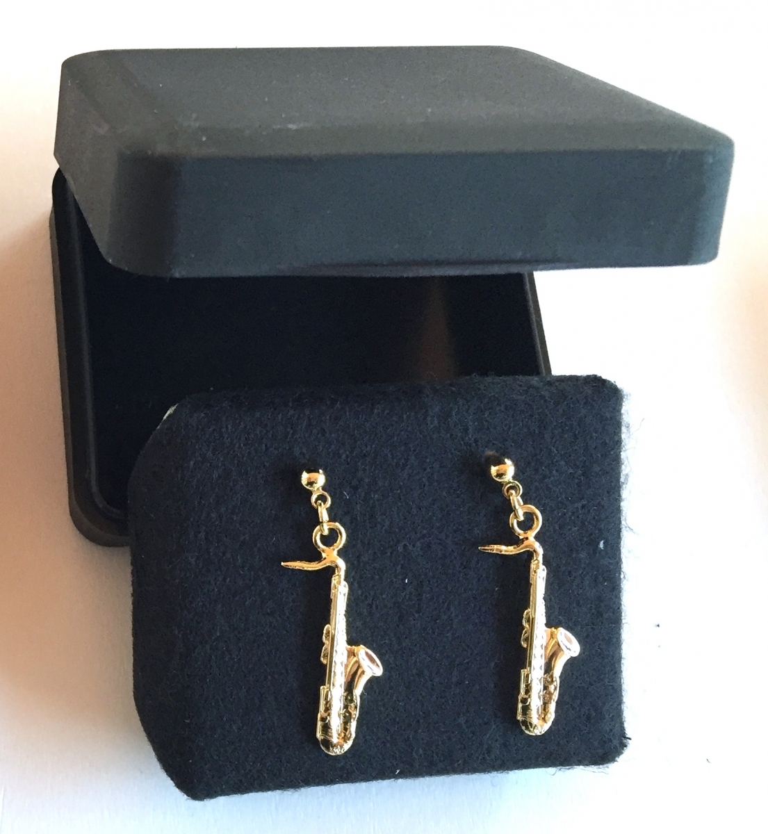 Altın Kaplama Saksafon Küpe - G&G