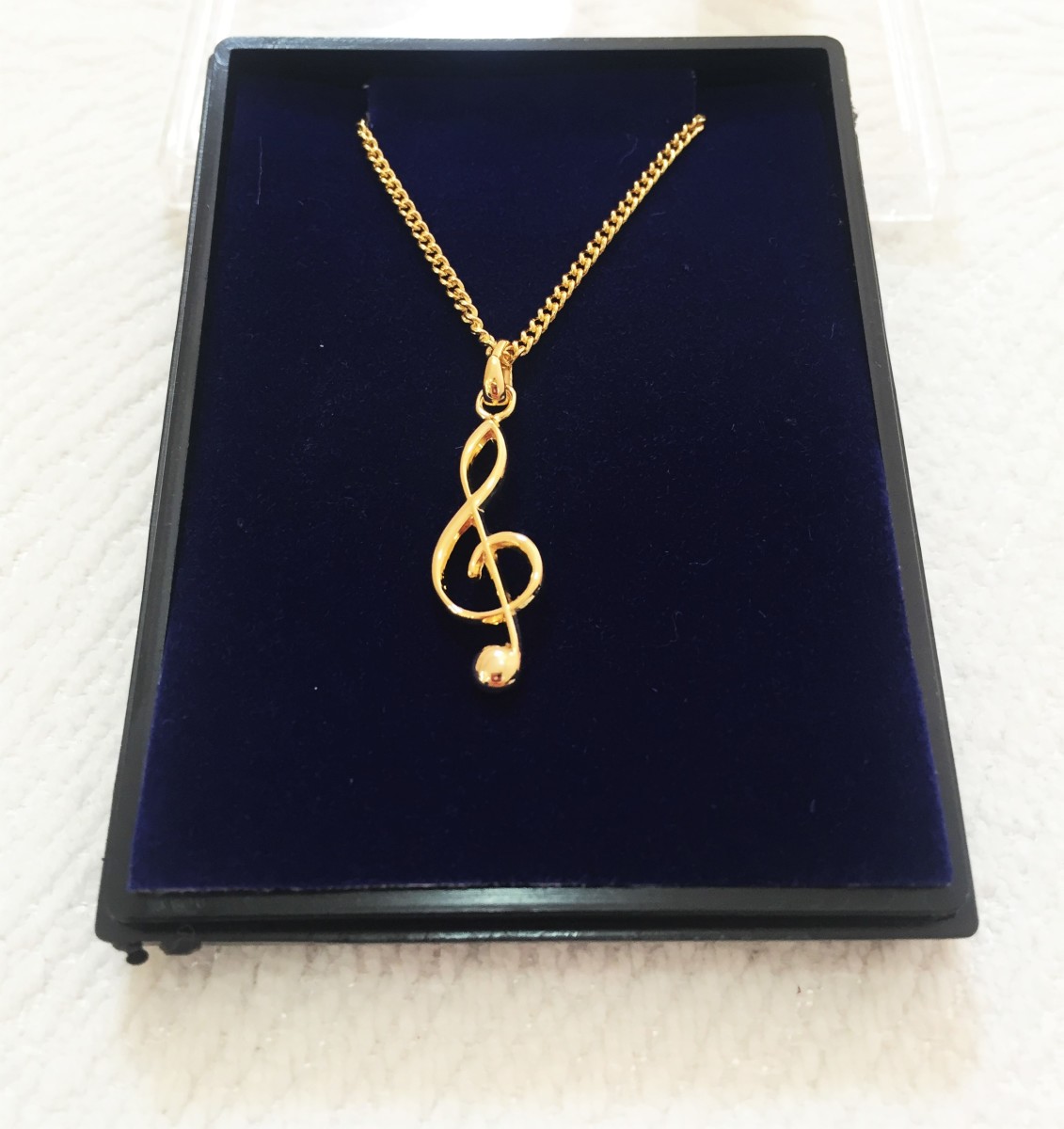 Altın Kaplama Sol Anahtarı Kolye - G&G