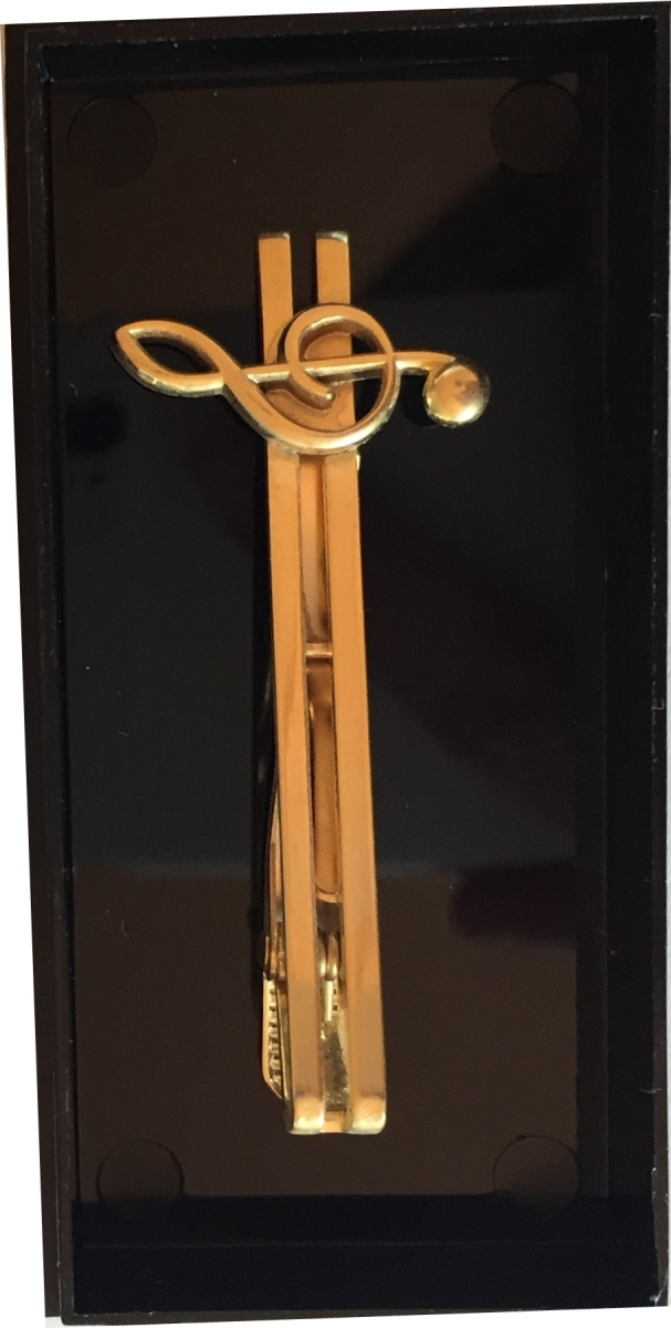 Altın Kaplama Sol Anahtarlı Kravat İğnesi - Thumbnail