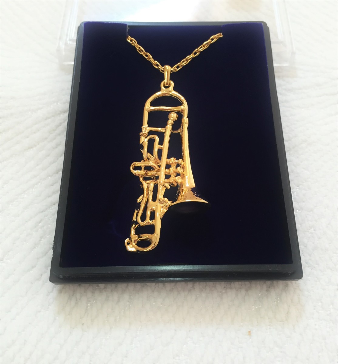 Altın Kaplama Trombon Kolye (Büyük Boy) - G&G