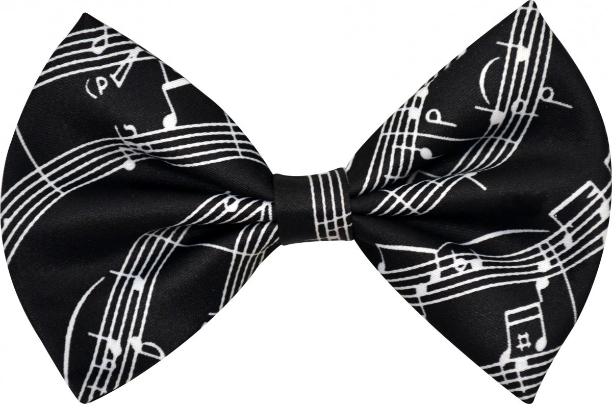 Beyaz Notalı Siyah Papyon - AİM GİFTS