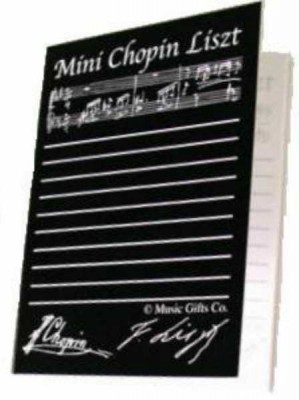 Chopin Listz Yapışkanlı Not kağıdı Beyaz - Thumbnail