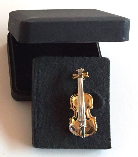 Çift Tonlu Keman Broş - G&G