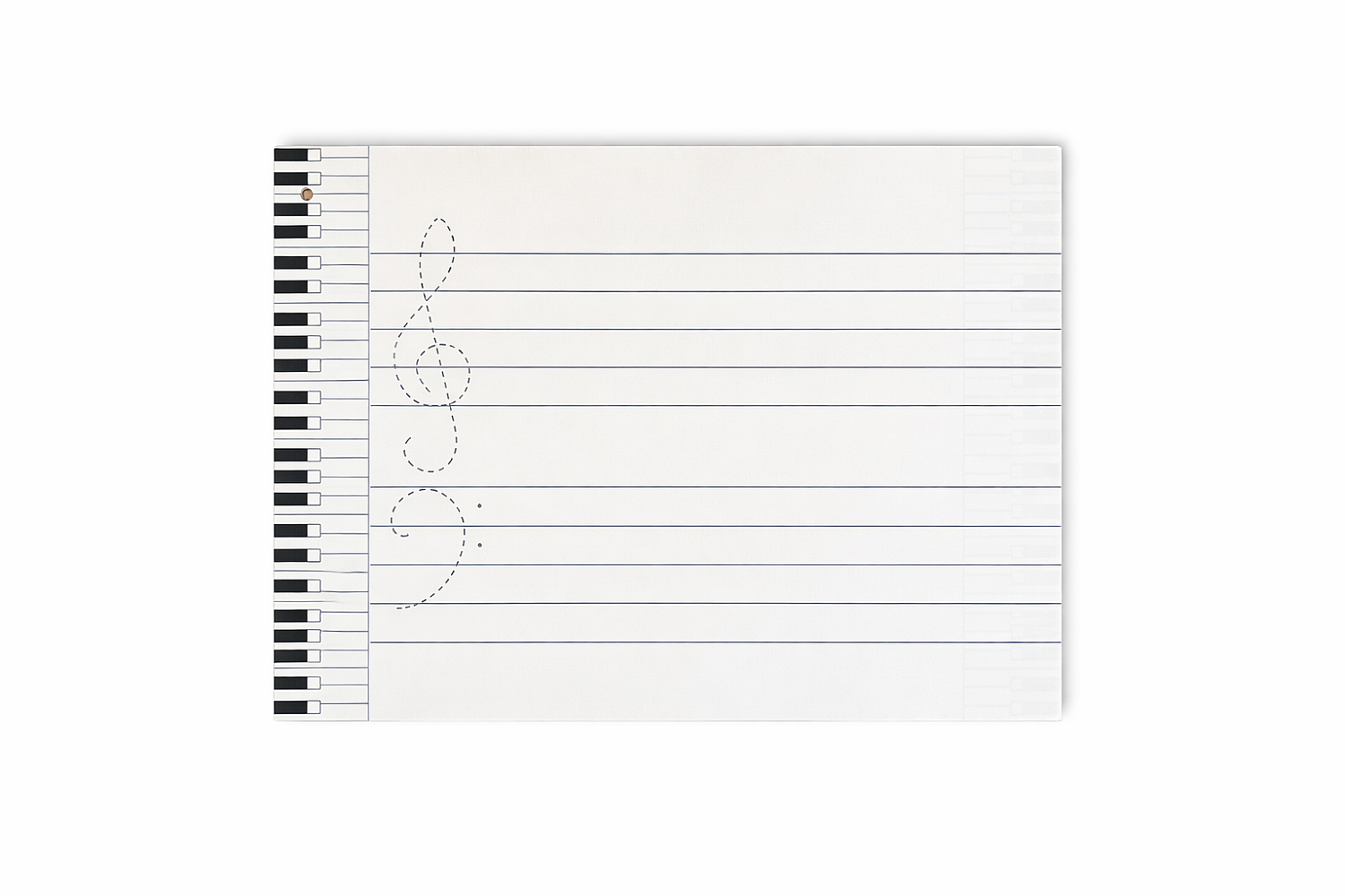 Piyano Desenli Nota Kağıdı - 1