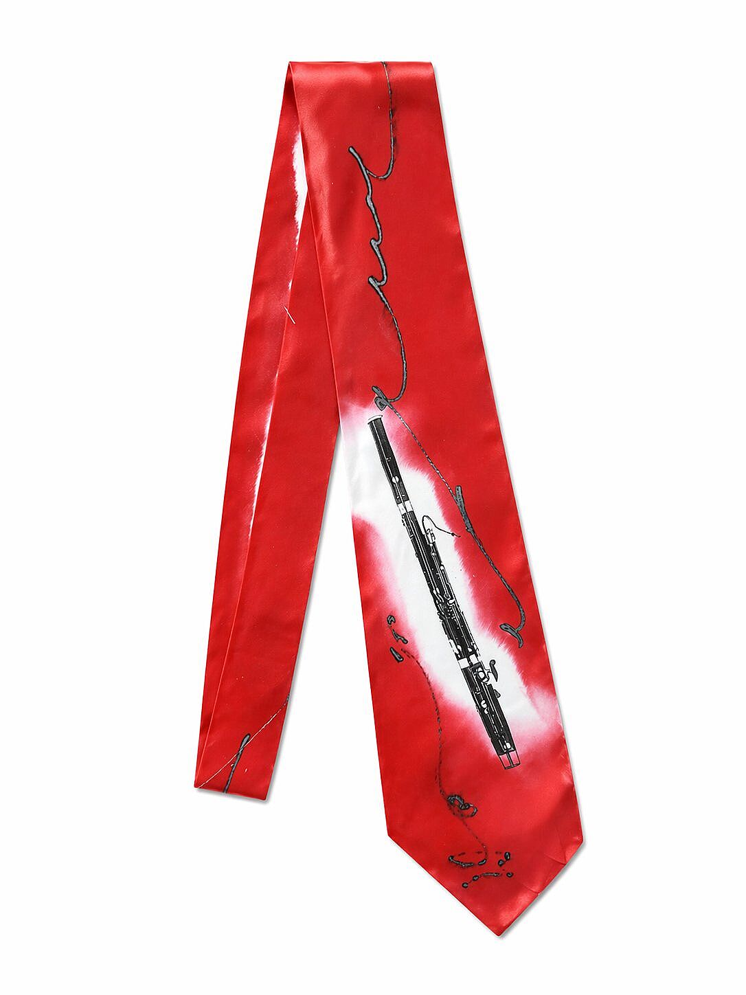 El Yapımı İpek Kravat - Fagot Desenli - 3