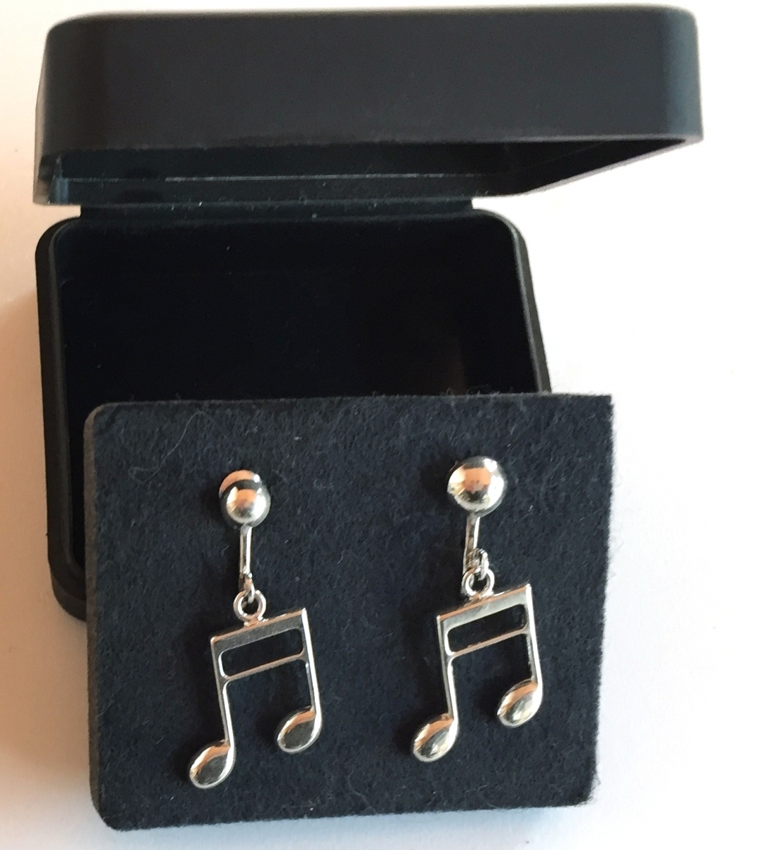 Gümüş Kaplama 16'lık Nota Küpe - G&G