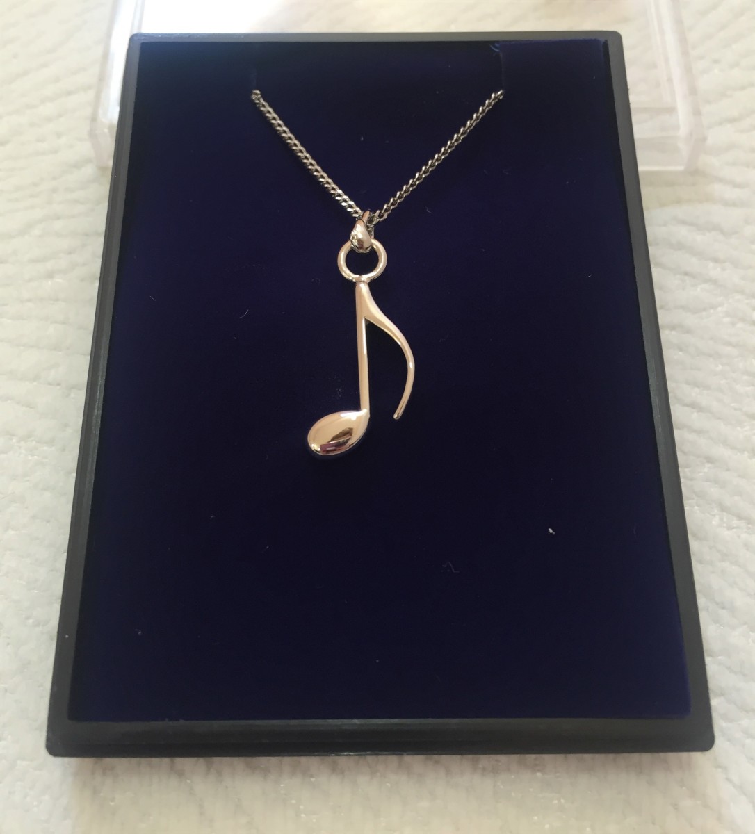 Gümüş Kaplama 8'lik Nota Kolye - G&G