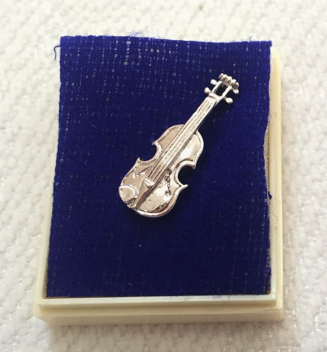 Gümüş Kaplama Keman Pin - G&G