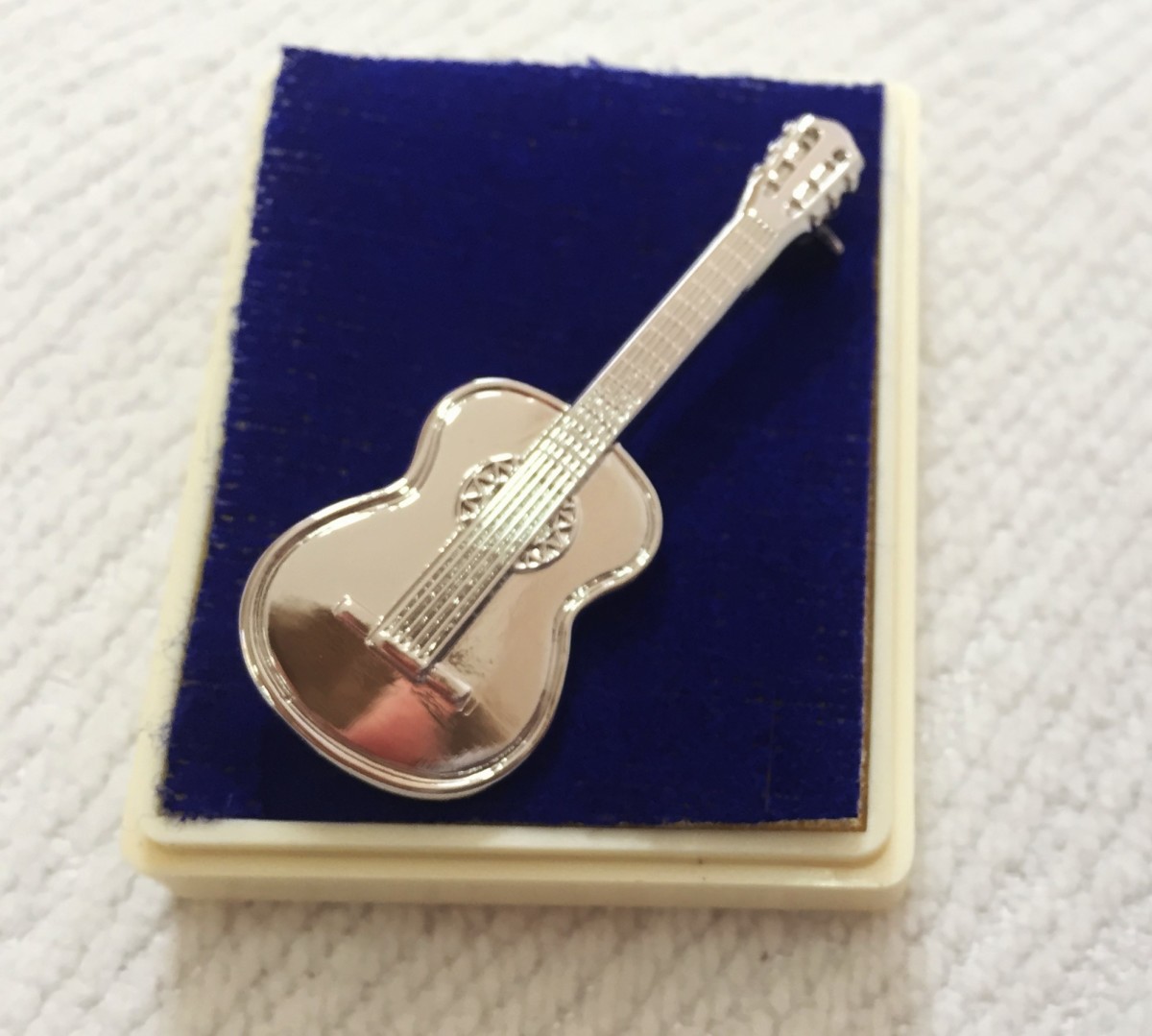 Gümüş Kaplama Klasik Gitar Broş - G&G