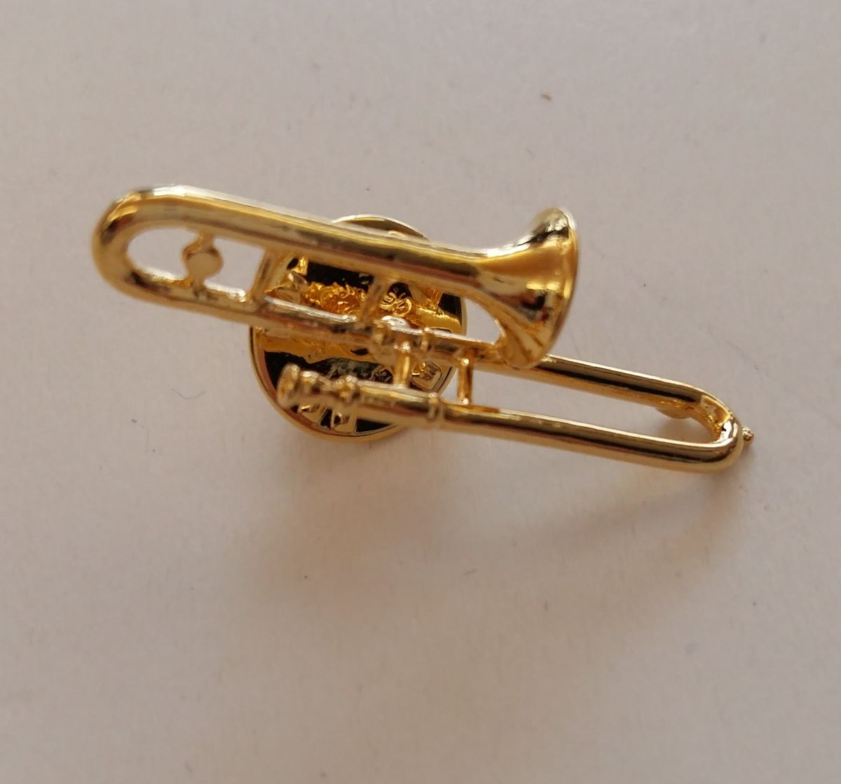 Gümüş Kaplama Trombonlu Pin - Thumbnail