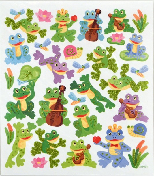 Kurbağa Resimli Çıkartma - AİM GİFTS