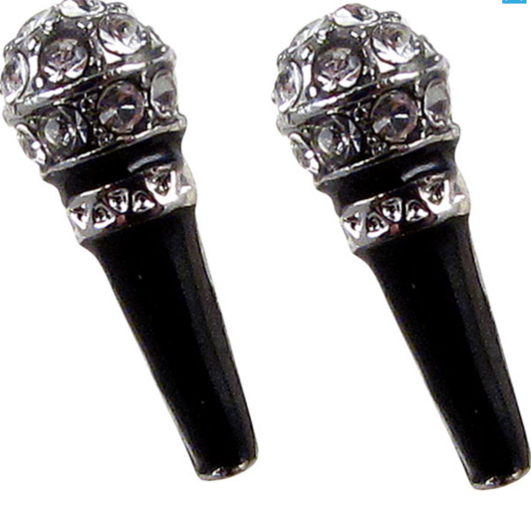 ​Mikrofon Kristal Küpe - AİM GİFTS