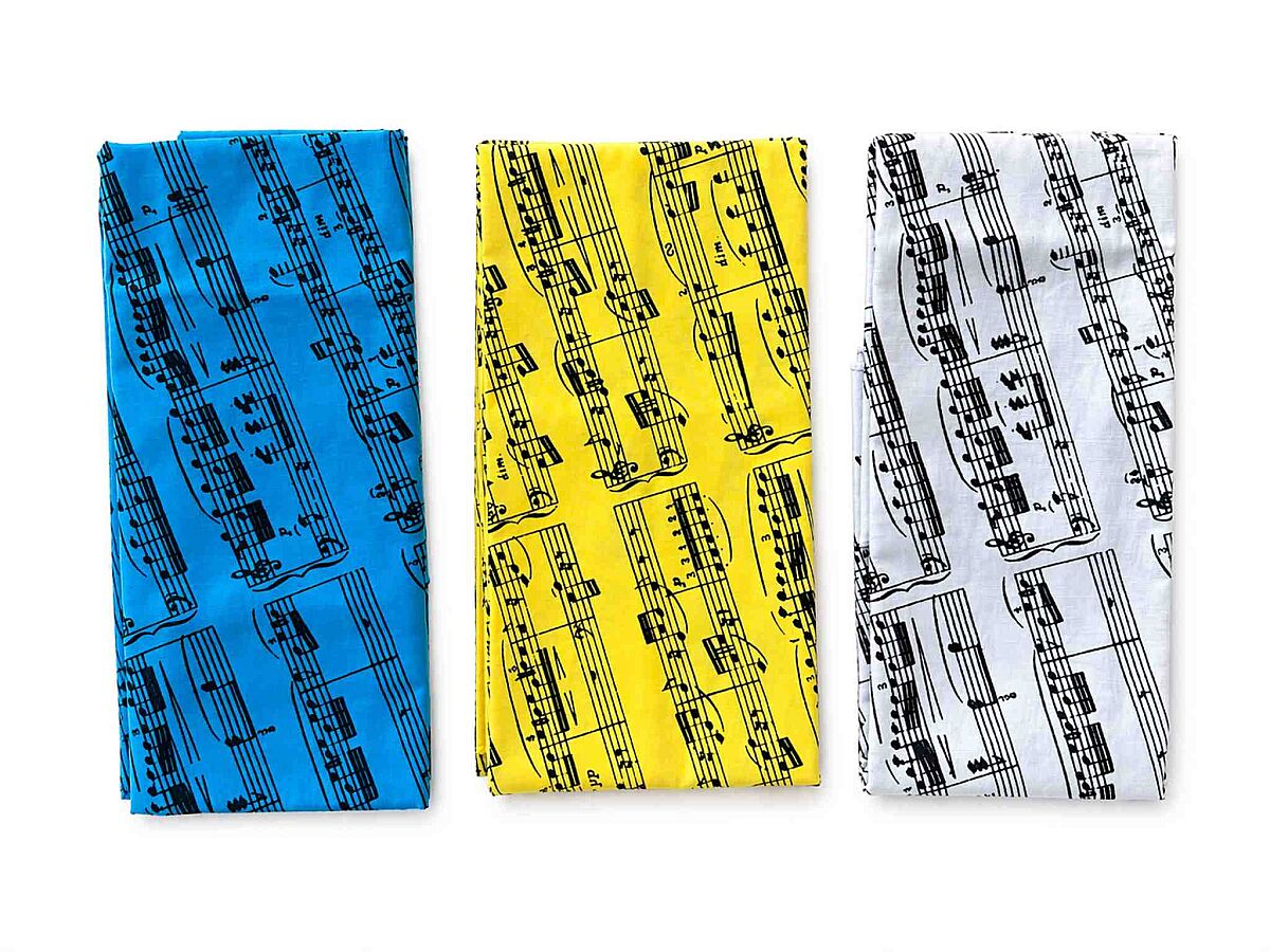 Nota Desenli Fular / Bandana - 1