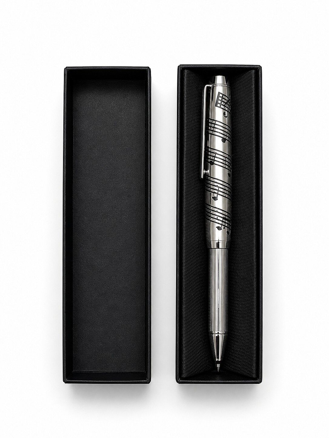 Nota Desenli Metal Tükenmez Kalem - 1