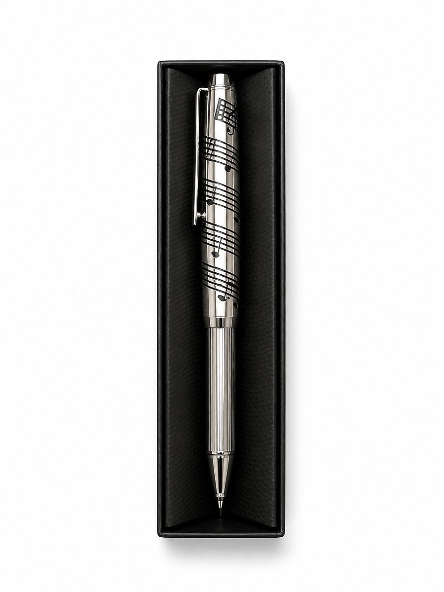 Nota Desenli Metal Tükenmez Kalem - 4