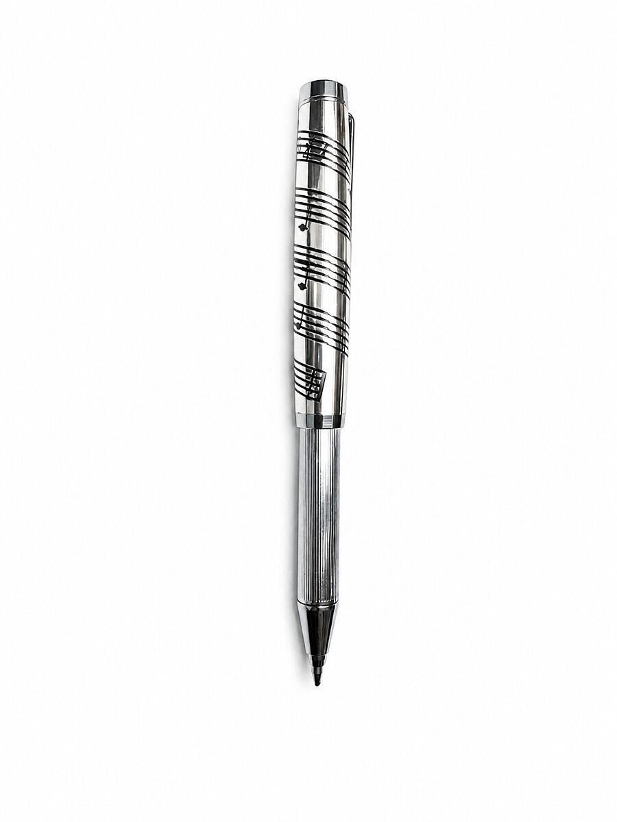 Nota Desenli Metal Tükenmez Kalem - 3