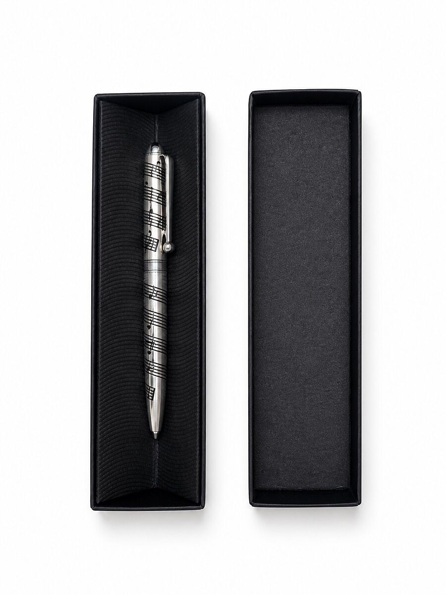 Notalı Metal Tükenmez Kalem – Hediye Kutulu - 3