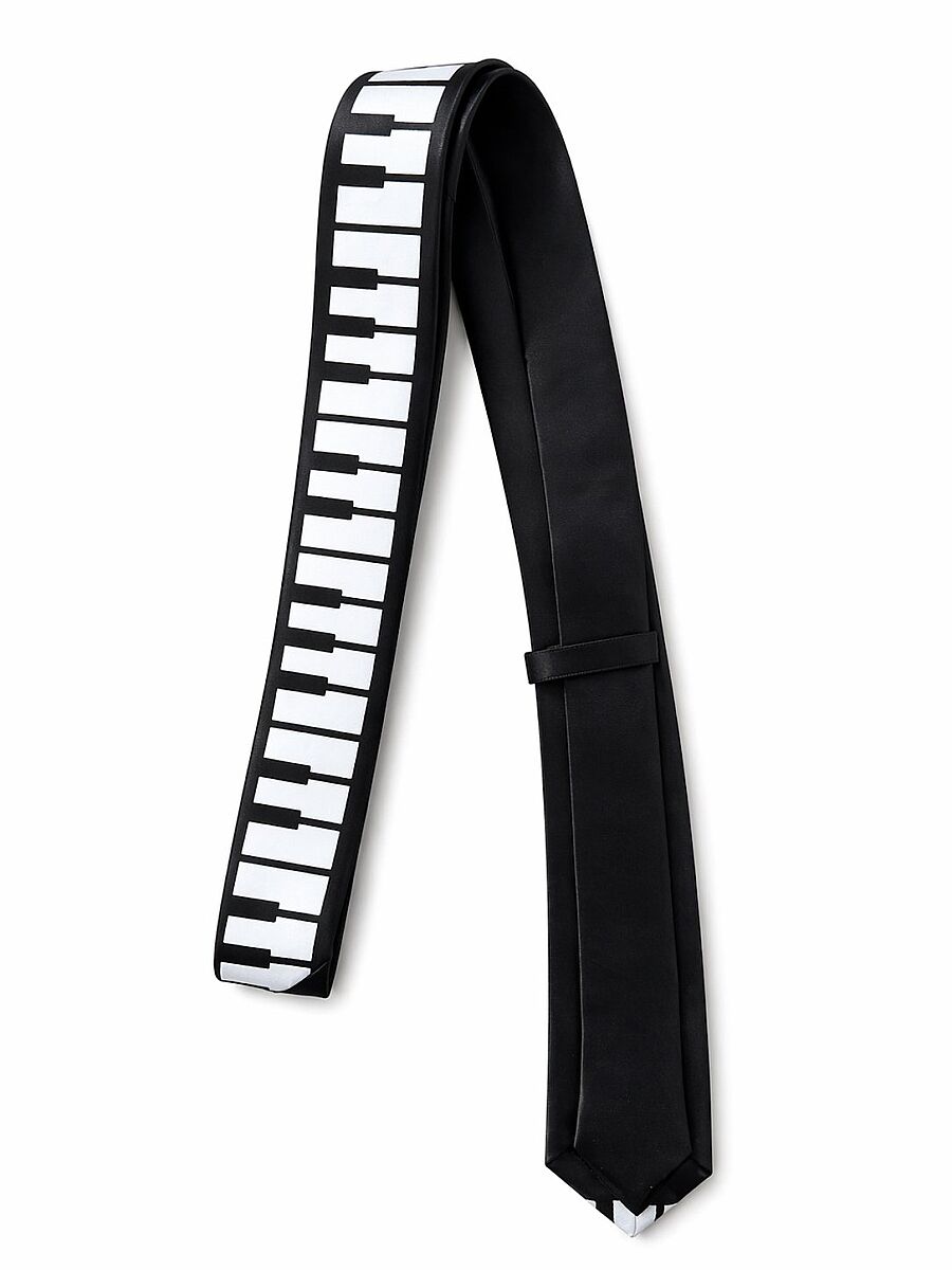  Piyano Tuşe İnce Kravat - 2