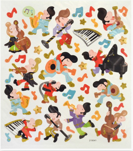 ROCK N ROLL Yıldızı Sticker - 