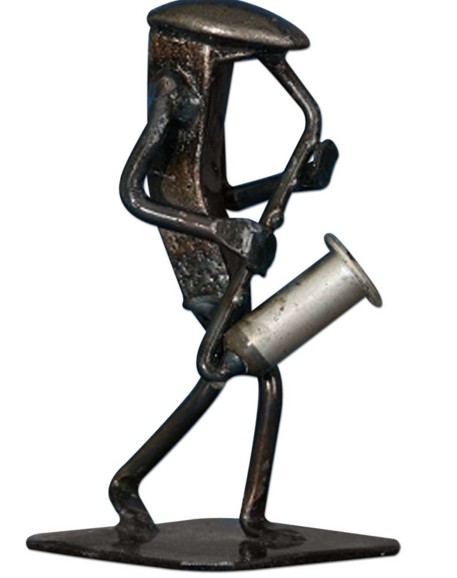 Saksafon Çalan Metal Heykel - 1