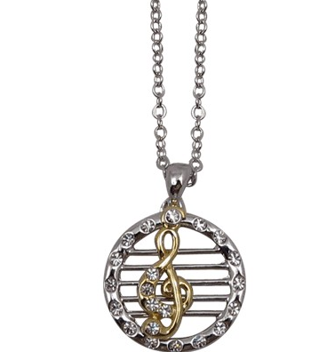 Sol Anahtarlı Taşlı Kolye - AİM GİFTS