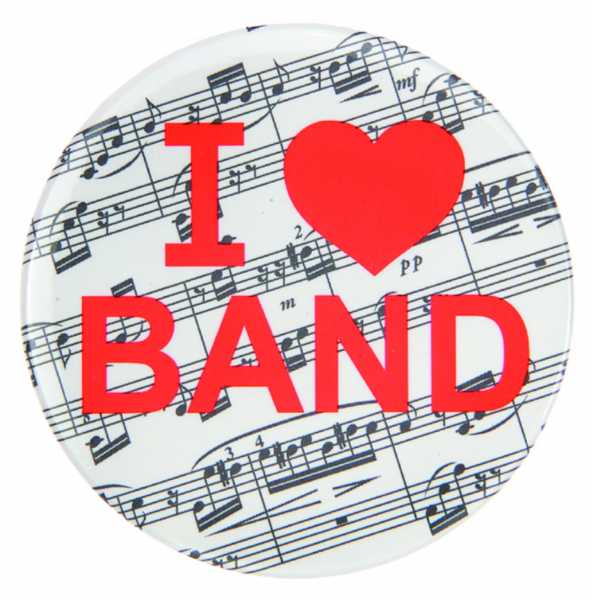 I Love Band Düğme - 1