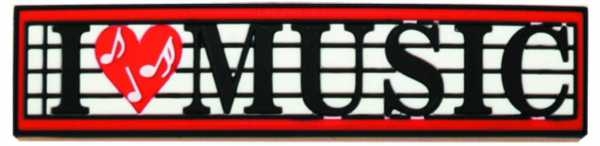 I Love Music - Kauçuk Mıknatıs - 2