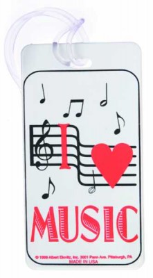 I Love Music Bagaj Etiketi - AİM GİFTS