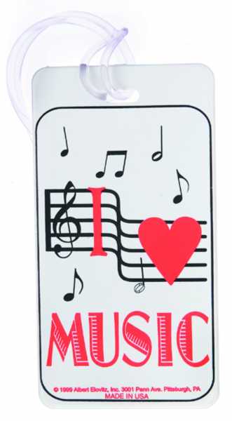 I Love Music Bagaj Etiketi