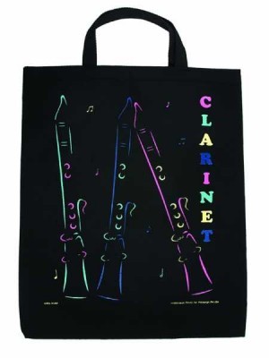 Klarnet 4 Renkli Baskılı Çanta - 2