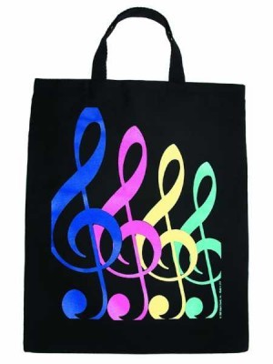 Sol Anahtarı 4 Renkli Baskılı Çanta - 2