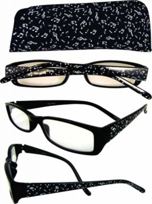 Notalı Siyah Okuma Gözlük Çerçevesi - AİM GİFTS