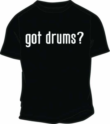 T-shirt Siyah Drums - Thumbnail