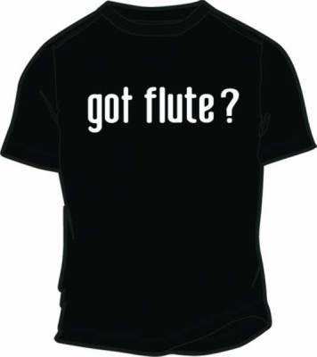 T-shirt Siyah Flute - Thumbnail