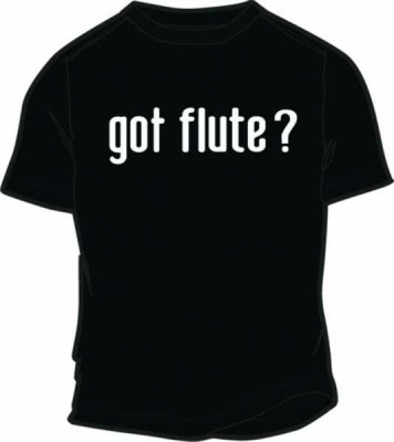 T-shirt Siyah Flute - Thumbnail