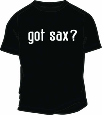 T-shirt Siyah Sax - Thumbnail