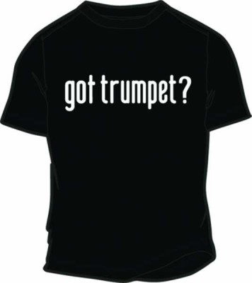 T-shirt Siyah Trompet - Thumbnail