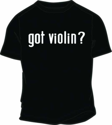 T-shirt Siyah Violin - Thumbnail