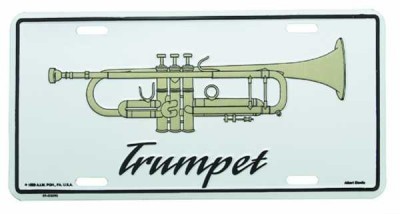 Trompet Metal Plaka - Thumbnail