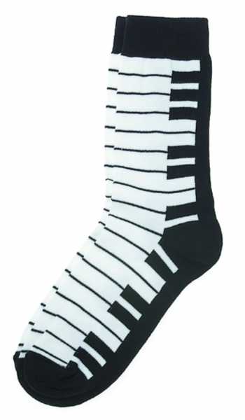 Siyah - Beyaz Tuşeli Kadın Çorabı