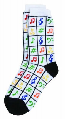 Müzik Motifli Kadın Çorabı - AİM GİFTS