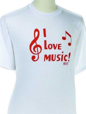 I Love Music T-shirt - Thumbnail