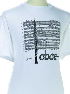 Obua ve Notalı T-shirt - Thumbnail