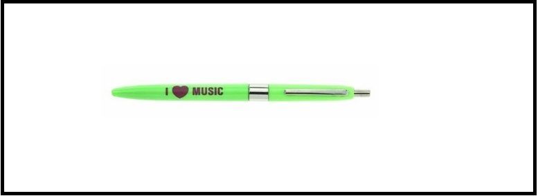 I Love Music Tükenmez Kalem - AİM GİFTS