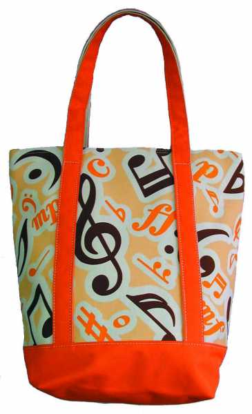 Turuncu Notalı Çanta - 1